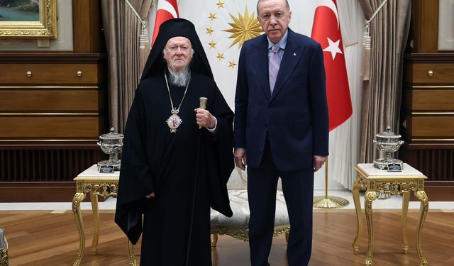 Cumhurbaşkanı Erdoğan, Bartholomeos ile görüştü