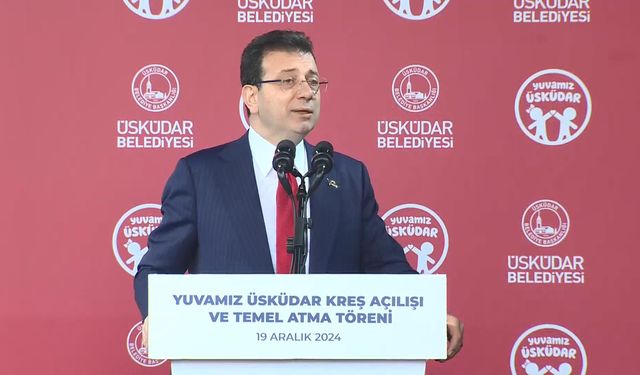 İmamoğlu: 'Kreşlerin her biri benim için mega projedir'