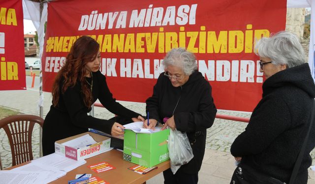 Efes Selçuk'ta halkın mücadelesi devam ediyor: İmzalar giderek artıyor