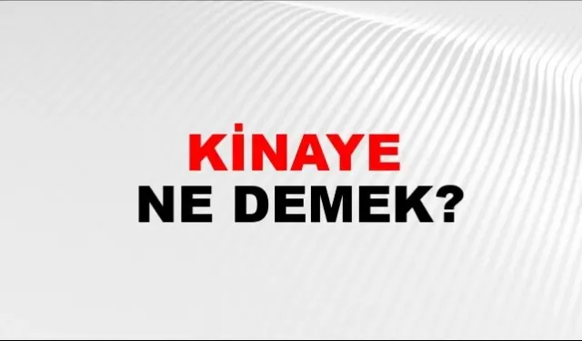 Kinaye nedir? TDK sözlük anlamı ve edebiyatta kullanımı