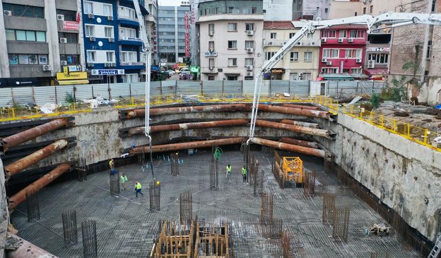 Konak’ın yeni hizmet binasında temel betonu atıldı