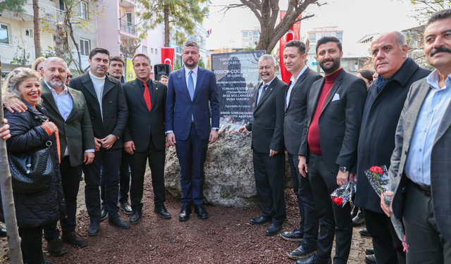 Buca’da asimilasyon şehitlerinin anısına Rodop Çocuk Parkı ve Anıtı açıldı