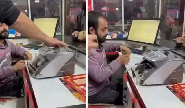 Suriye'de 4 dürüm 6 kola için ödenen parayı makineyle saydılar