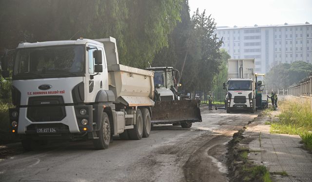 Ege Üniversitesi'nin kampüs yolu yenilendi