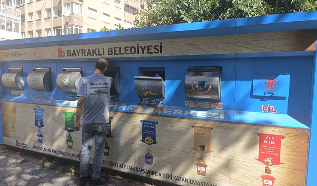 Bayraklı’dan geri dönüşüme 1 yılda 650 ton atık