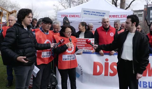 Emeklilerden çadırlı ve küçük tencereli eylem