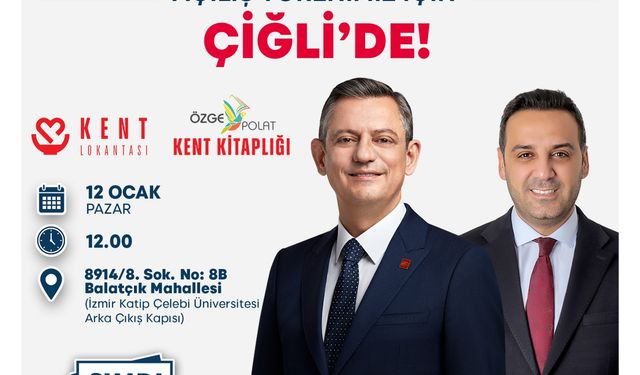 CHP Genel Başkanı Özgür Özel, Çiğli'de İki Önemli Projenin Açılışını Gerçekleştirecek