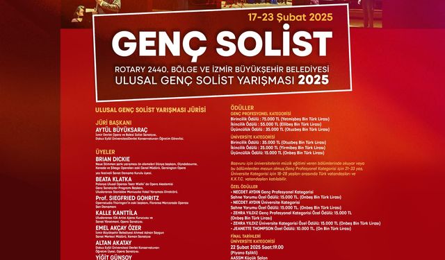 Genç opera sanatçıları Ulusal Genç Solist Yarışması’nda mücadele edecek