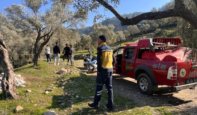 Milas'ta makilik alanda yangın başladı