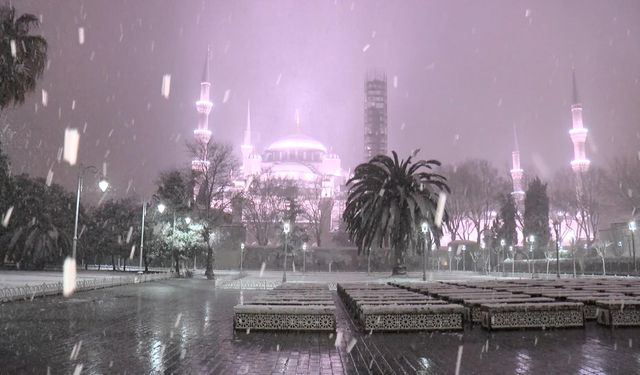 İstanbul'da kar manzaraları