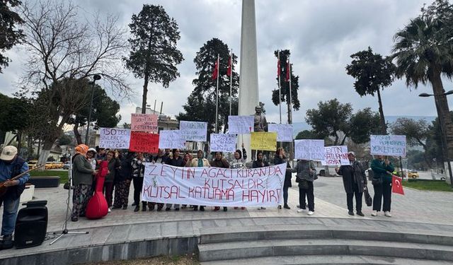 Direnişteki Çayırlı köylüleri İzmir yolunda