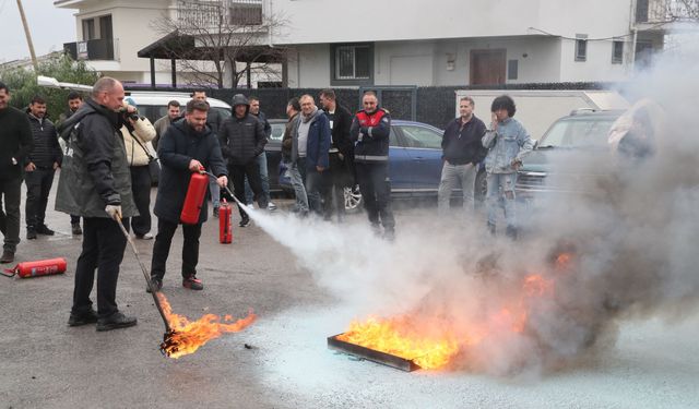 Urla'da otelcilere yangın eğitimi!