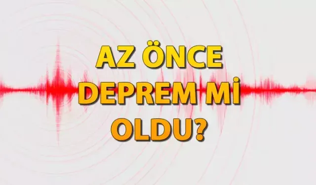 5.9 büyüklüğünde deprem!