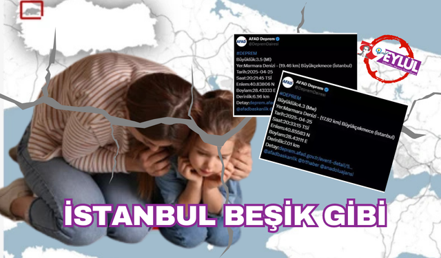 İstanbul'da 1 saat içinde arka arkaya 4 deprem