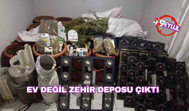 İzmir'de ev görünümlü zehir imalathanesine operasyon