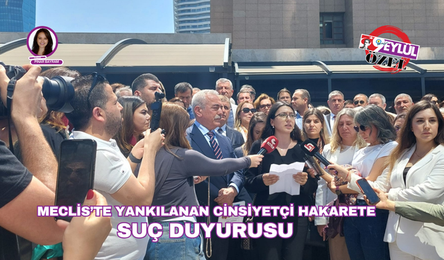 Mecliste yankılanan cinsiyetçi hakarete suç duyurusu!