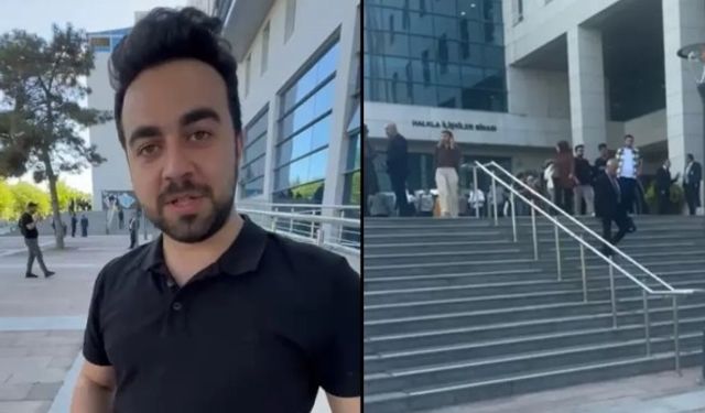 Depremi anlatırken depreme yakalandılar!