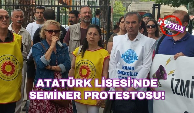 Atatürk Lisesi'nde seminer protestosu!