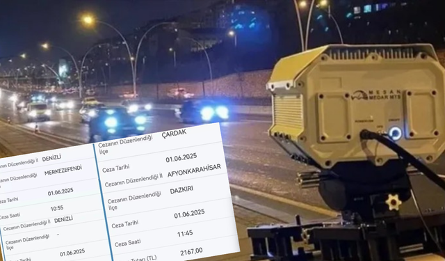 Aynı yolda 50 dakikada 4 radar cezası yedi!
