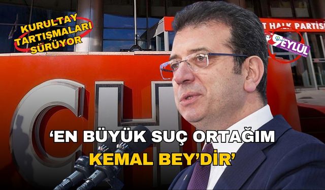 İmamoğlu sert konuştu: En büyük ‘suç ortağım’ Kemal Bey’dir