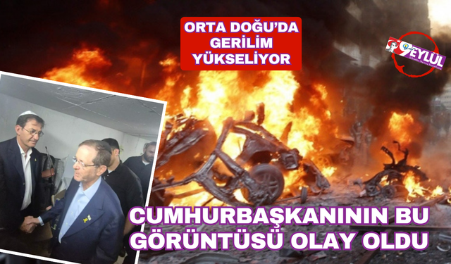 İsrail Cumhurbaşkanı'nın görüntüsü olay oldu