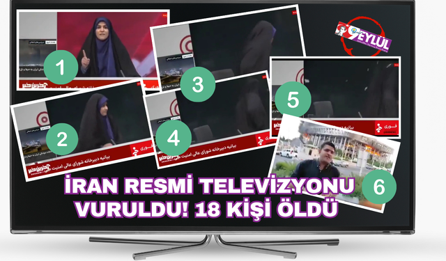 İran Devlet Televizyonu vuruldu... Canlı yayın sırasında