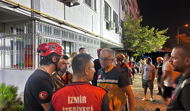 İzmir'de özel bakım merkezinde yangın paniği!