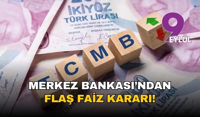 Merkez Bankası'ndan flaş faiz kararı!