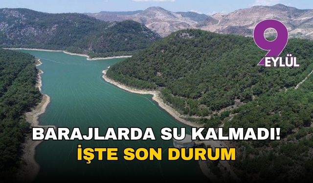İzmir'in suyu bitiyor: İzmir 25 Temmuz 2025 barajlarda doluluk oranları