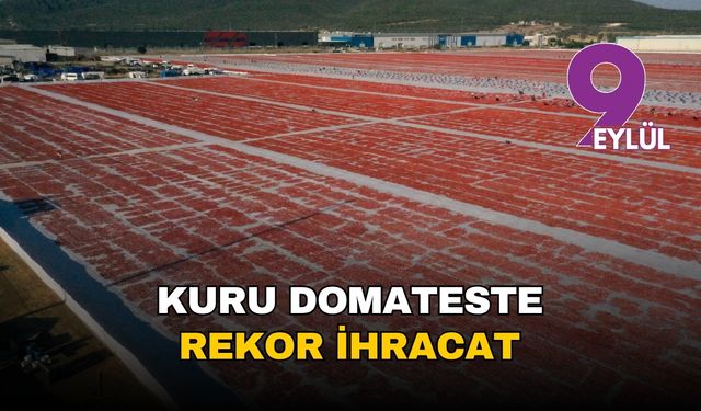 İzmir Torbalı'dan kuru domateste rekor ihracat