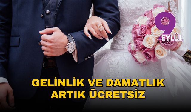 Bayraklı’da genç çiftlerin yüzü güldü: Gelinlik ve damatlık artık ücretsiz