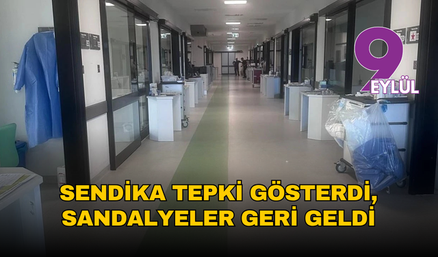 Sendika tepki gösterdi, sandalyeler geri geldi