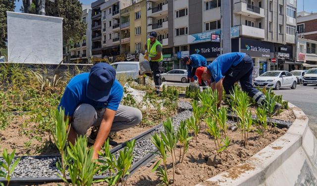 İzmir’de kavşaklara estetik ve çevreci dokunuş