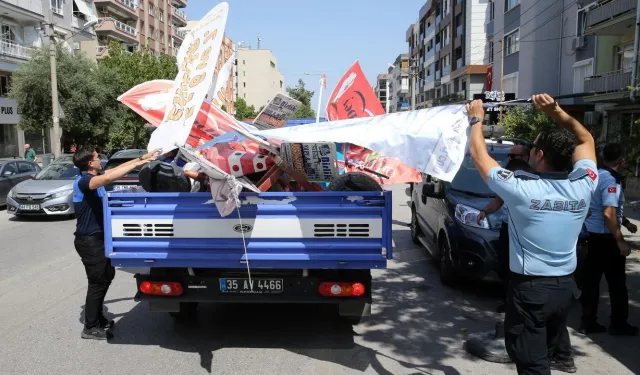 İzmir’de kaldırım işgaline geçit yok: Zabıta düğmeye bastı