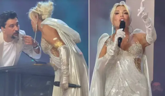 Ajda Pekkan sahnede zor anlar yaşadı