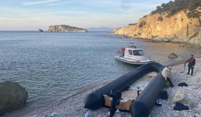 Foça açıklarında 24 göçmen kurtarıldı: İçlerinde 2 çocuk da var