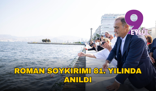 İzmir Körfezi kırmızıya büründü: Roman Soykırımı 81. yılında anıldı