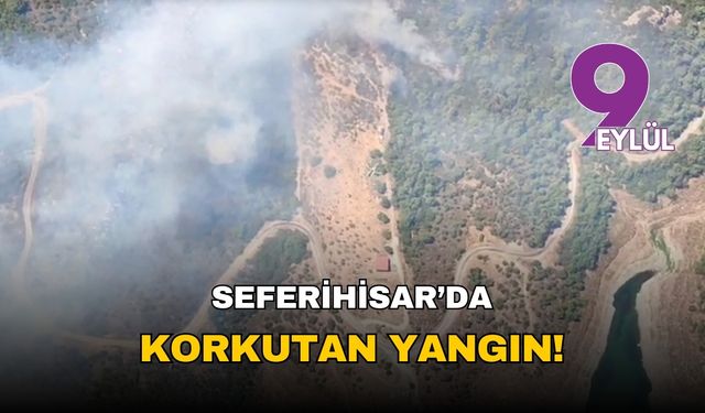 Seferihisar’da yeniden orman yangını: Alevler baraj çevresini sardı