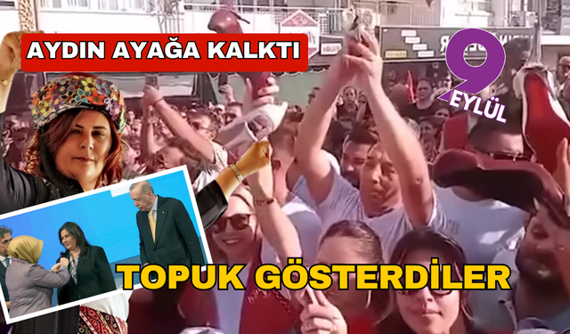 Aydın ayaklandı... Aydın’da topuklar Çerçioğlu’na tepki için havaya kalktı