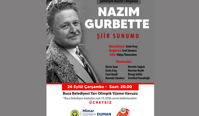 Nazım Hikmet en güzel eserleriyle Buca’da anılacak