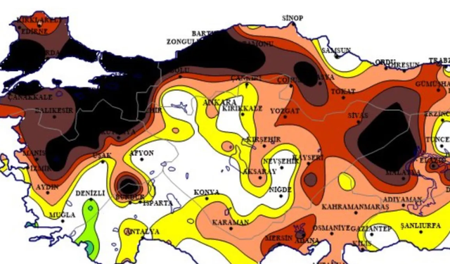 Harita yayımlandı: Olağanüstü kuraklık seviyesine ulaşıldı