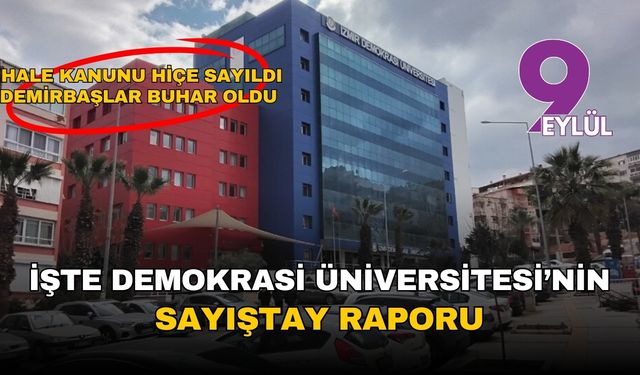Sayıştay'dan Demokrasi Üniversitesi'ne usulsüzlük raporu: Milyonluk demirbaşlar buharlaştı, ihale kanunu hiçe sayıldı