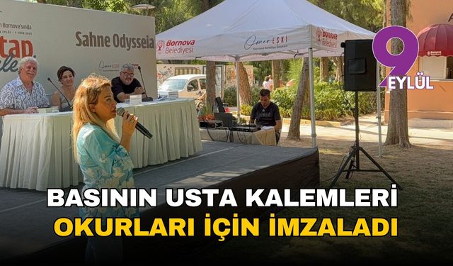 Basının usta kalemleri okurları için imzaladı