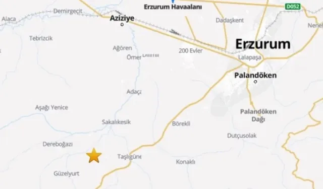 Erzurum'da deprem