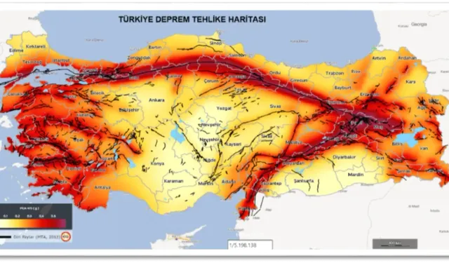 AFAD ve MTA’nın güncel haritası: Birinci derece deprem riski altındaki iller açıklandı