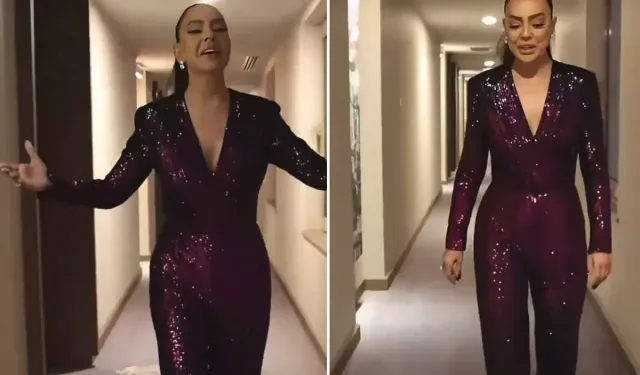 Ebru Gündeş’in sahne öncesi provası olay oldu