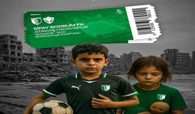 Bodrum FK, Gazze’deki çocuklar için bilet gelirlerini bağışlıyor
