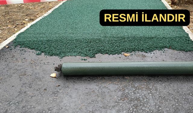 Bornova Belediyesi kauçuk kaplama malzemesi ve yapıştırıcı satın alacak