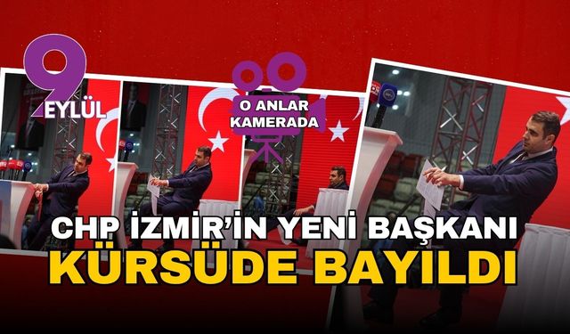 CHP'de şok! Başkan adayı kürsüde bayıldı (Video)