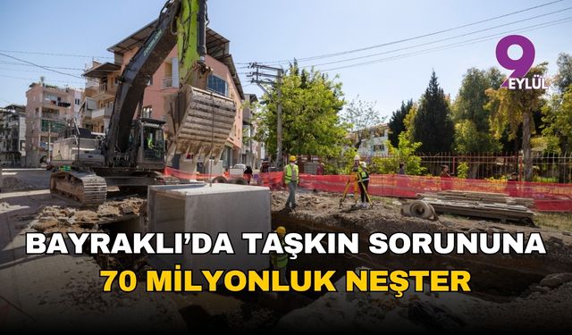 İzmir Bayraklı Tepekule'de taşkın sorununa neşter